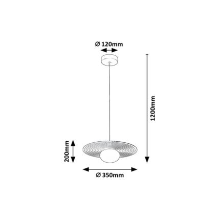 Rabalux - Κρεμαστό φωτιστικό με καλώδιο 1xG9/25W/230V