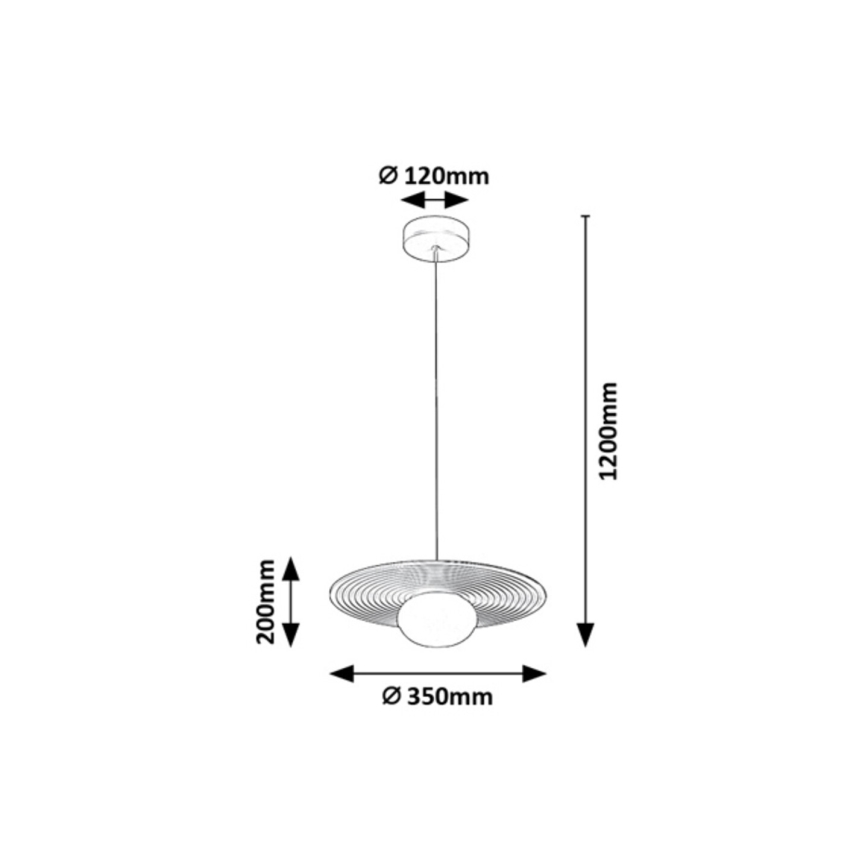 Rabalux - Κρεμαστό φωτιστικό με καλώδιο 1xG9/25W/230V