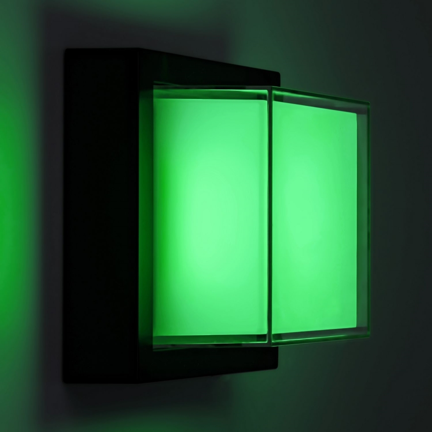 Rabalux - LED RGBW Dimmable φωτιστικό τοίχου εξωτερικού χώρου LED/10W/230V IP54 Wi-Fi Tuya