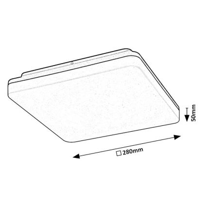 Rabalux - LED Οροφωτιστικό μπάνιου LED/24W/230V IP54
