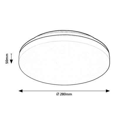 Rabalux - LED Οροφωτιστικό μπάνιου LED/24W/230V IP54