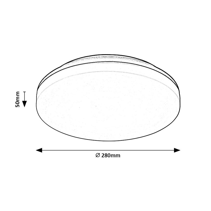 Rabalux - Φωτιστικό οροφής μπάνιου LED LED/24W/230V IP54