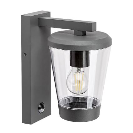 Rabalux - Φωτιστικό τοίχου εξωτερικού χώρου με αισθητήρα κίνησης 1xE27/40W/230V IP44