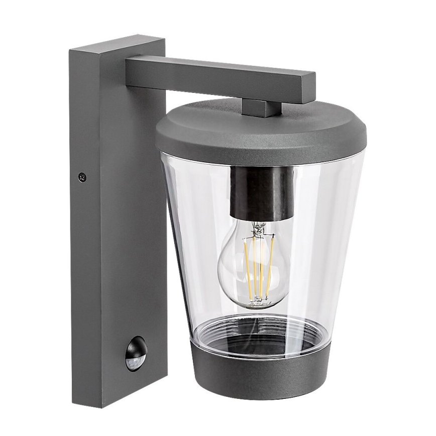 Rabalux - Φωτιστικό τοίχου εξωτερικού χώρου με αισθητήρα κίνησης 1xE27/40W/230V IP44