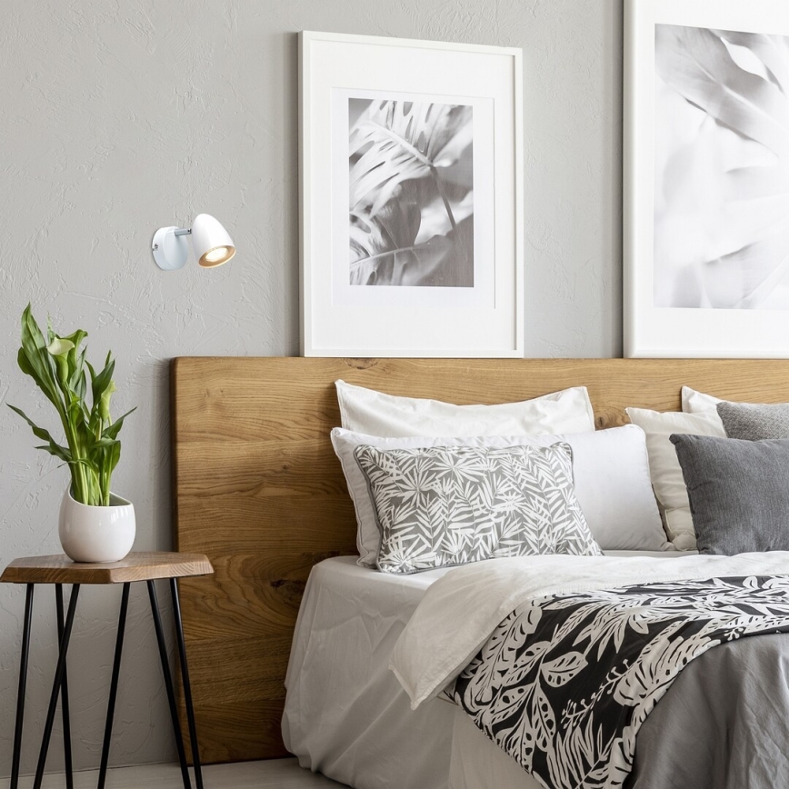 Rabalux - Προβολέας τοίχου 1xGU10/5W/230V λευκό