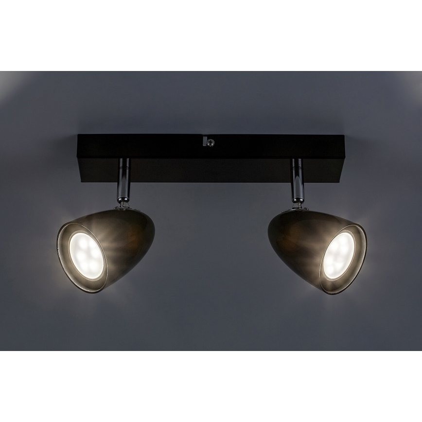 Rabalux - Φωτιστικό σποτ 2xGU10/5W/230V μαύρο
