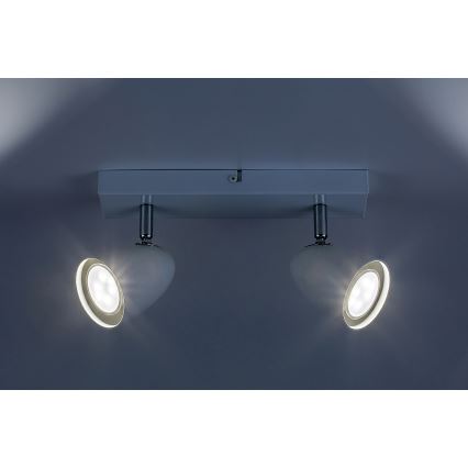 Rabalux - Φωτιστικό σποτ 2xGU10/5W/230V λευκό
