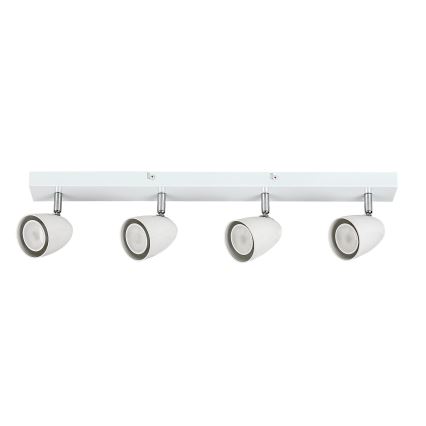 Rabalux - Φωτιστικό σποτ 4xGU10/5W/230V λευκό