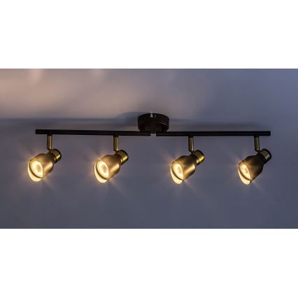 Rabalux - Φωτιστικό σποτ 4xGU10/25W/230V