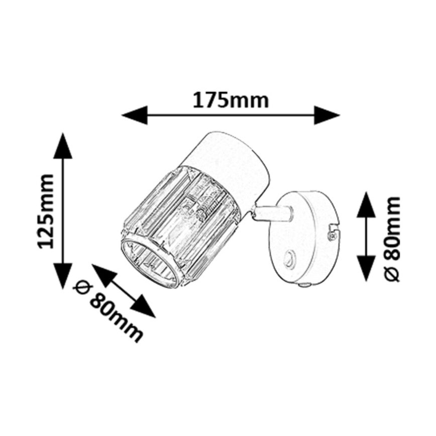 Rabalux - Σποτ τοίχου 1xE14/15W/230V