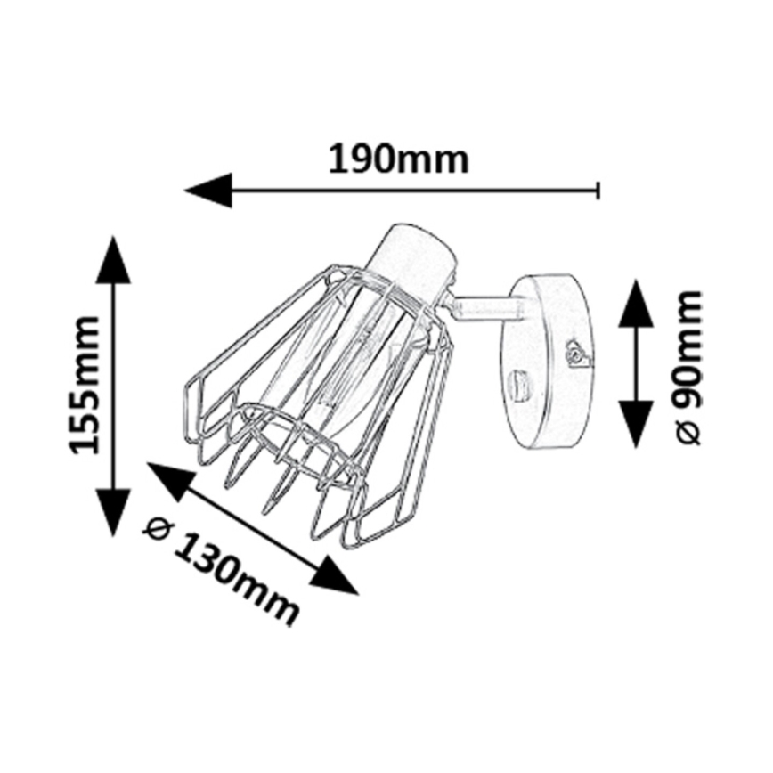 Rabalux - Σποτ τοίχου 1xE14/40W/230V