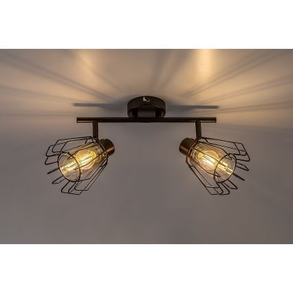 Rabalux - Φωτιστικό σποτ 2xE14/40W/230V