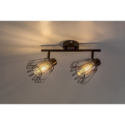 Rabalux - Φωτιστικό σποτ 2xE14/40W/230V