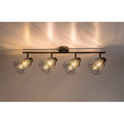 Rabalux - Φωτιστικό σποτ 4xE14/40W/230V