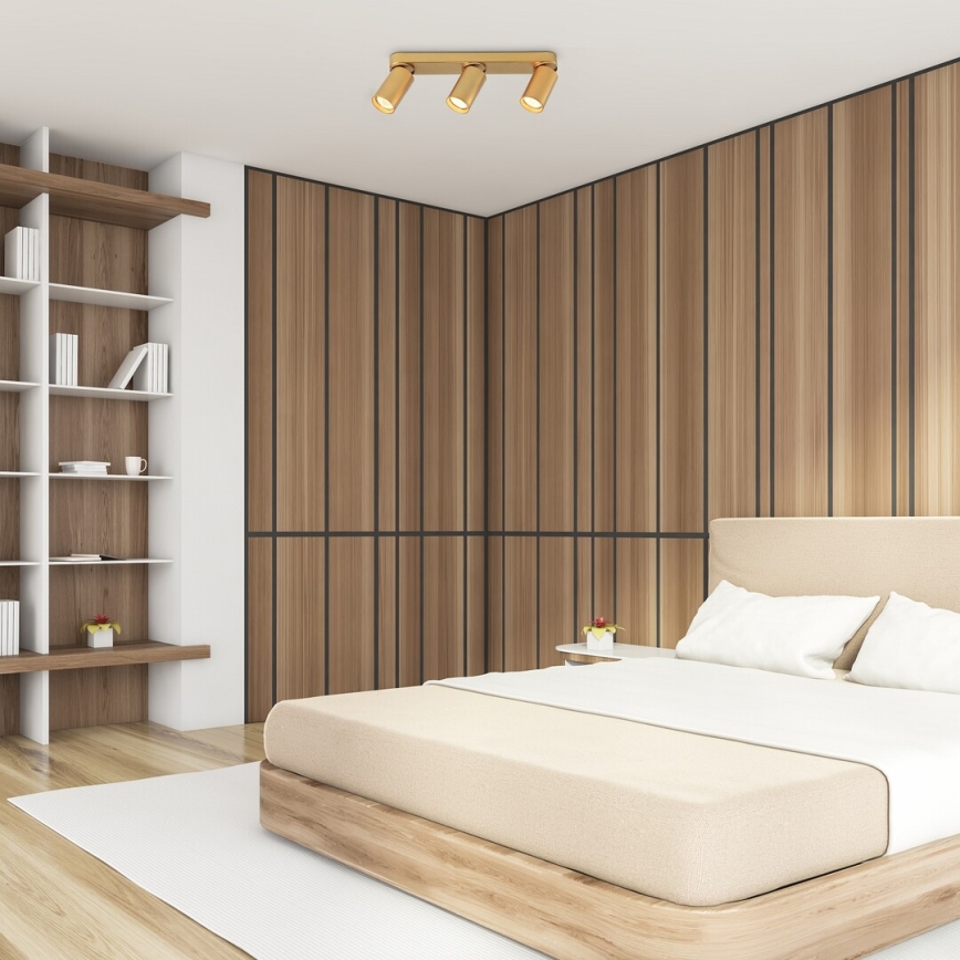 Rabalux - Φωτιστικό σποτ 3xGU10/5W/230V χρυσό