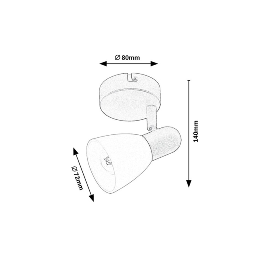 Rabalux - Σποτ φωτισμού 1xE14/40W/230V