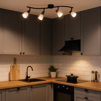 Rabalux - Φωτιστικό σποτ 4xE14/40W/230V