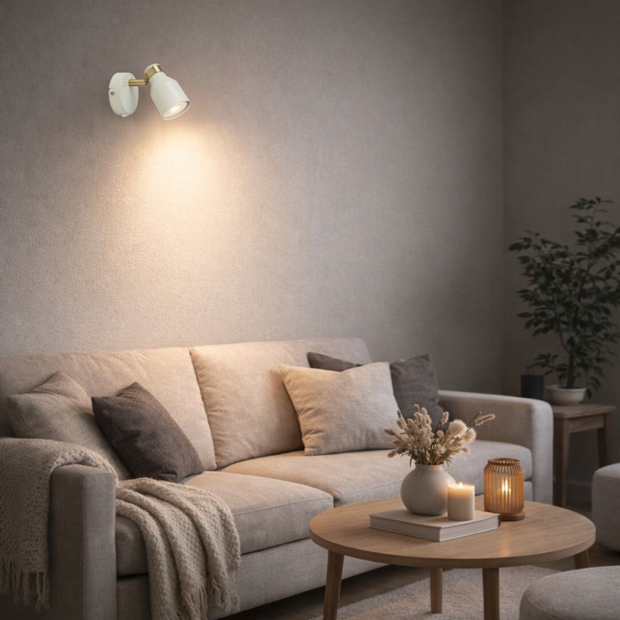 Rabalux - Επιτοίχιο φωτιστικό σποτ 1xGU10/15W/230V