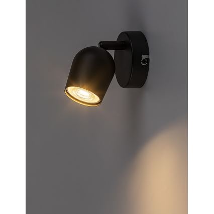 Rabalux - Επιτοίχιο φωτιστικό σποτ 1xGU10/15W/230V μαύρο