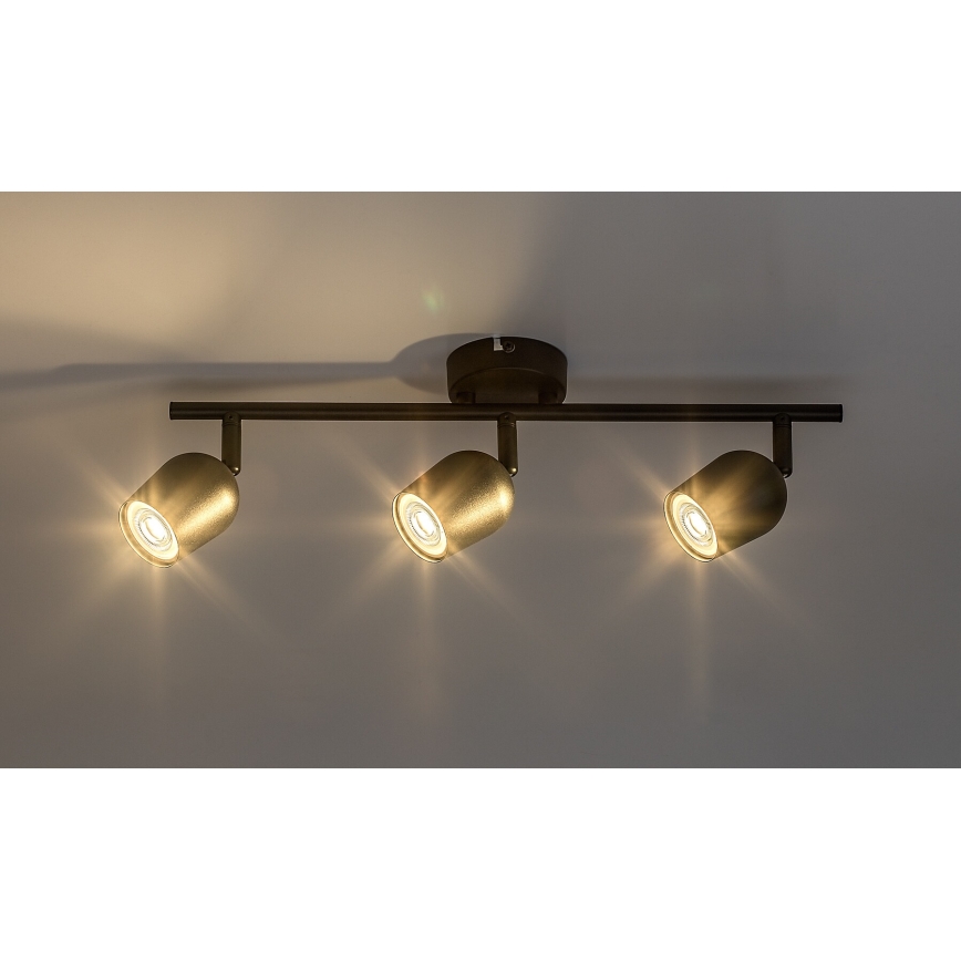 Rabalux - Φωτιστικό σποτ 3xGU10/15W/230V μαύρο