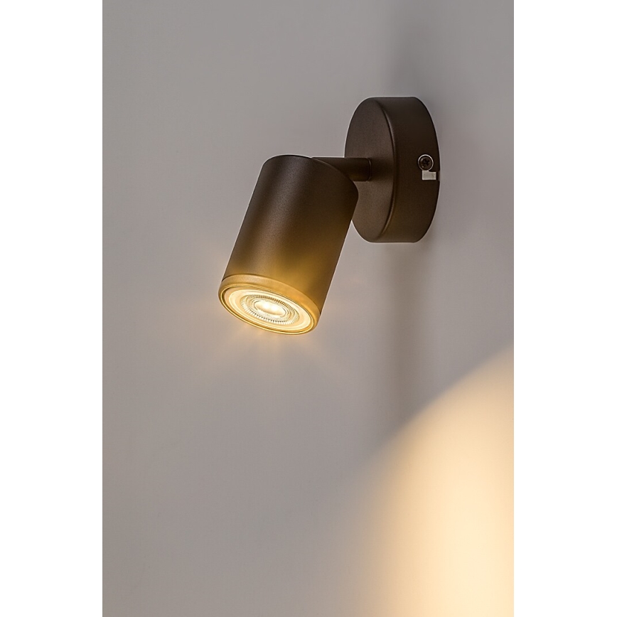 Rabalux - Επιτοίχιο σποτ 1xGU10/15W/230V μαύρο