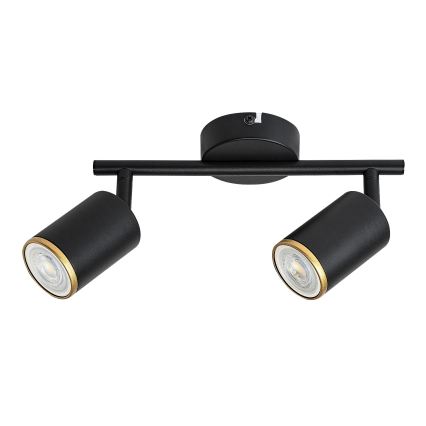 Rabalux - Σποτ φωτιστικό 2xGU10/15W/230V μαύρο