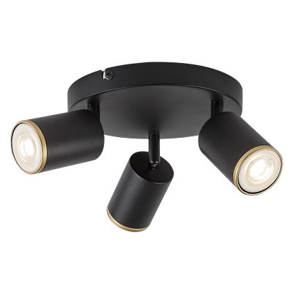 Rabalux - Φωτιστικό σποτ 3xGU10/15W/230V μαύρο
