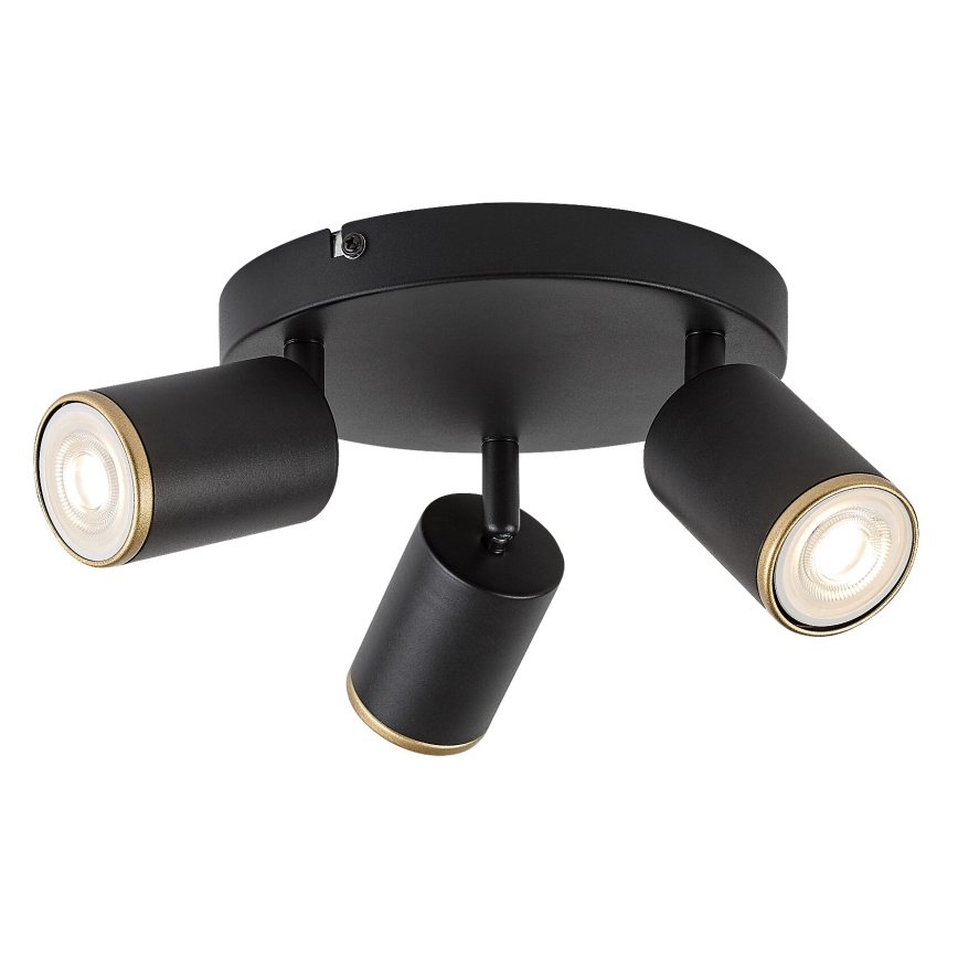Rabalux - Φωτιστικό σποτ 3xGU10/15W/230V μαύρο