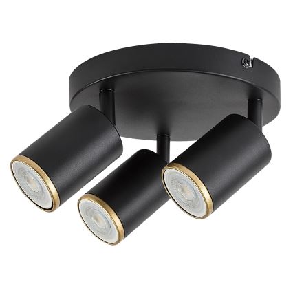Rabalux - Φωτιστικό σποτ 3xGU10/15W/230V μαύρο