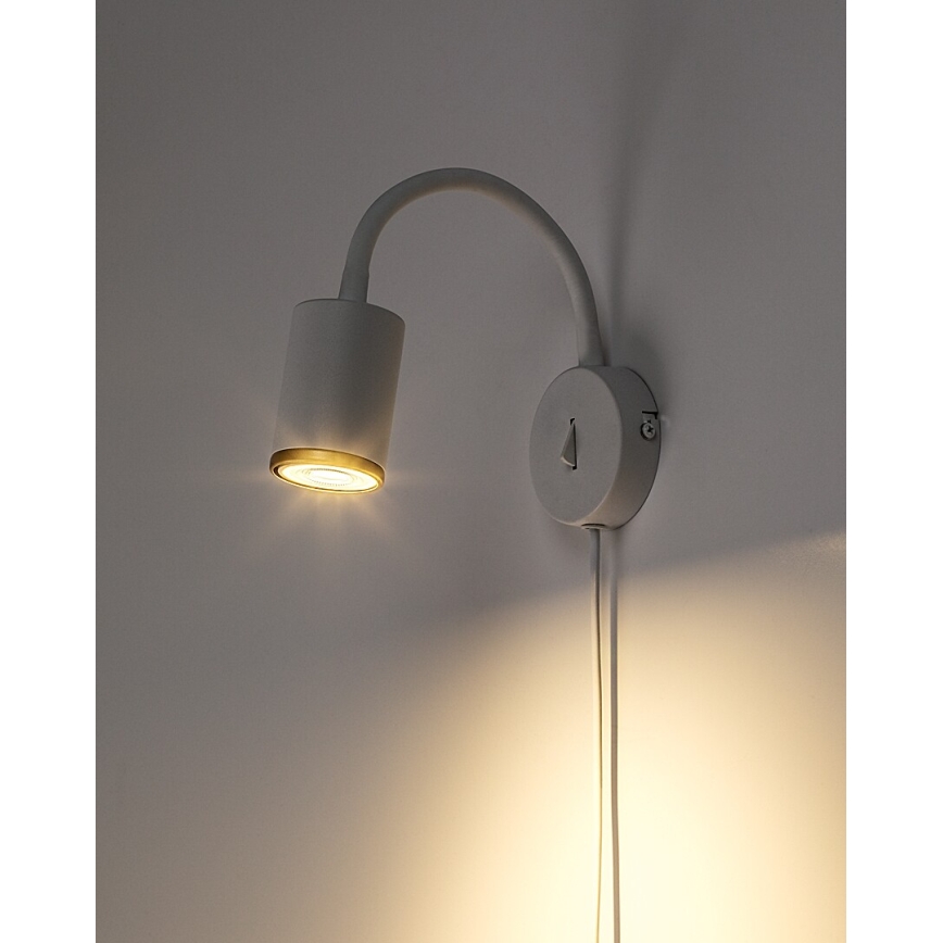Rabalux - Επιτοίχιο σποτ 1xGU10/15W/230V λευκό