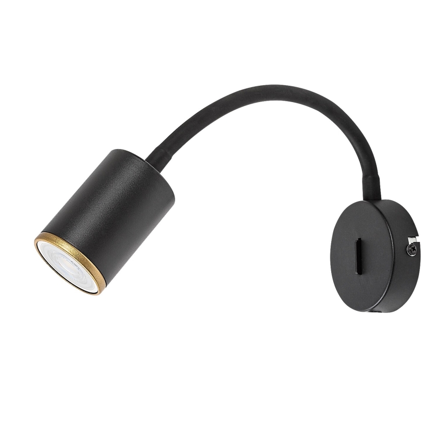 Rabalux - Επιτοίχιο σποτ 1xGU10/15W/230V μαύρο