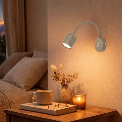 Rabalux - Επιτοίχιο φωτιστικό σποτ 1xGU10/15W/230V μπεζ