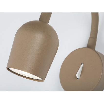 Rabalux - Επιτοίχιο φωτιστικό σποτ 1xGU10/15W/230V μπεζ