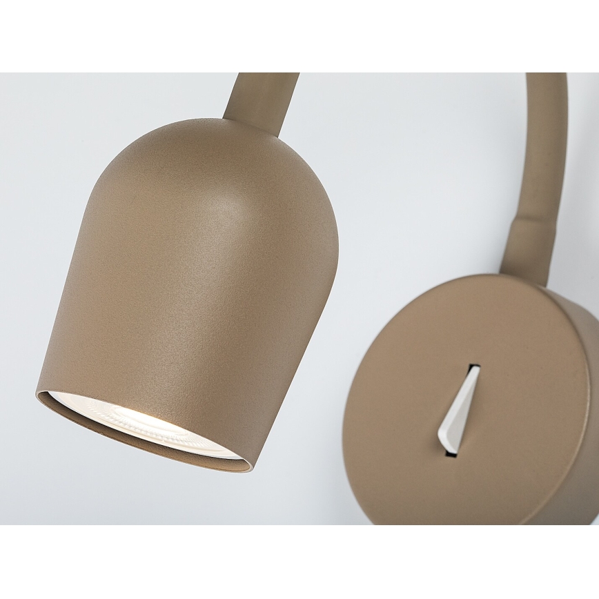 Rabalux - Επιτοίχιο φωτιστικό σποτ 1xGU10/15W/230V μπεζ