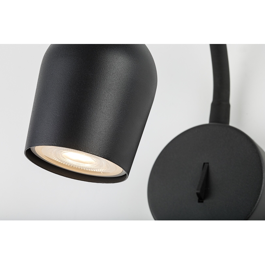 Rabalux - Επιτοίχιο φωτιστικό σποτ 1xGU10/15W/230V μαύρο