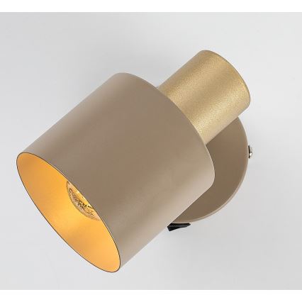 Rabalux - Επιτοίχιο φωτιστικό σποτ 1xE14/10W/230V μπεζ