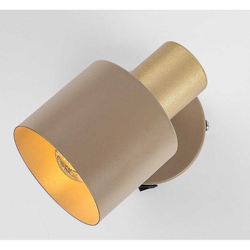 Rabalux - Επιτοίχιο φωτιστικό σποτ 1xE14/10W/230V μπεζ