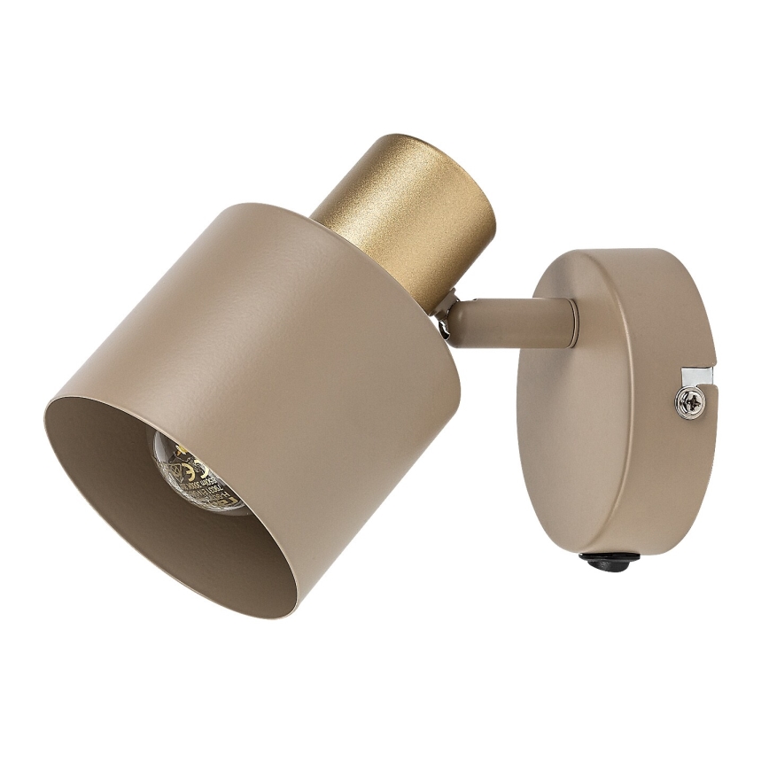 Rabalux - Επιτοίχιο φωτιστικό σποτ 1xE14/10W/230V μπεζ