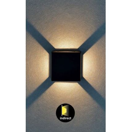 Rabalux - LED Εξωτερικό φωτιστικό τοίχου LED/6W/230V IP54 μαύρο