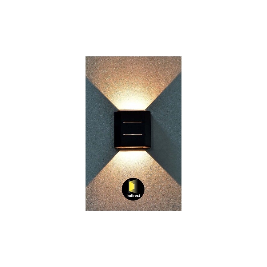 Rabalux - LED Εξωτερικό φωτιστικό τοίχου LED/6W/230V IP54 μαύρο