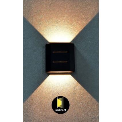 Rabalux - LED Εξωτερικό φωτιστικό τοίχου LED/6W/230V IP54 μαύρο