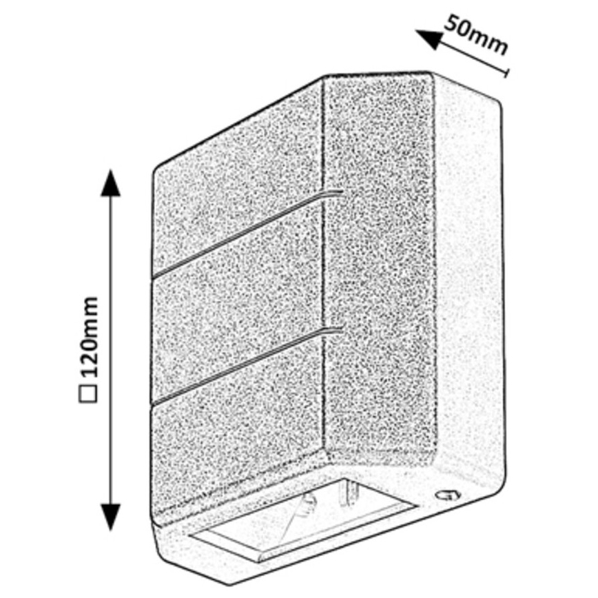 Rabalux - LED Εξωτερικό φωτιστικό τοίχου LED/6W/230V IP54 λευκό