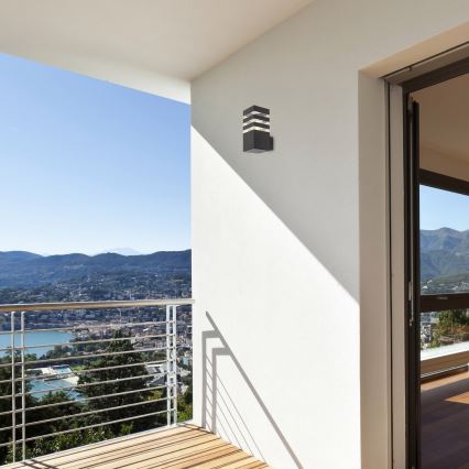 Rabalux - Εξωτερικό επιτοίχιο φωτιστικό 1xE27/12W/230V IP44