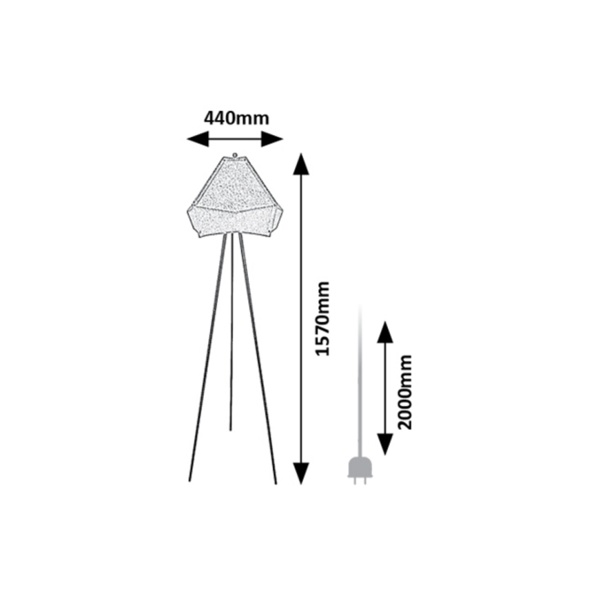 Rabalux - Επιδαπέδιο φωτιστικό 1xE27/40W/230V