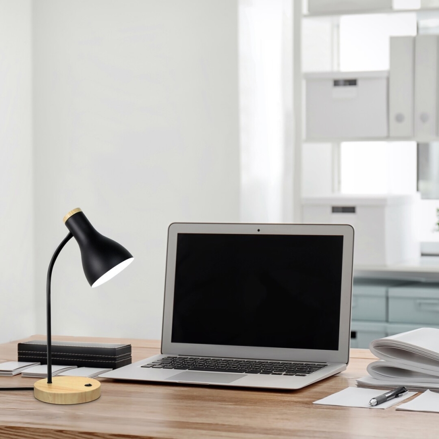 Rabalux - Επιτραπέζιο φωτιστικό 1xE14/25W/230V από καουτσουκόδεντρο