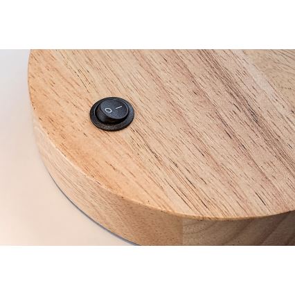 Rabalux - Επιτραπέζιο φωτιστικό 1xE14/25W/230V από καουτσουκόδεντρο