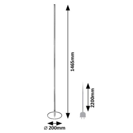 Rabalux - Επιδαπέδια λάμπα LED LED/18W/230V 3000K