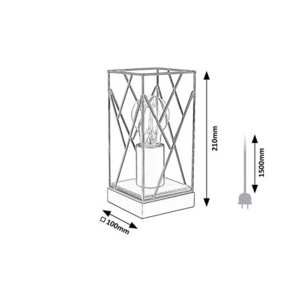 Rabalux - Eπιτραπέζια λάμπα 1xE27/40W/230V