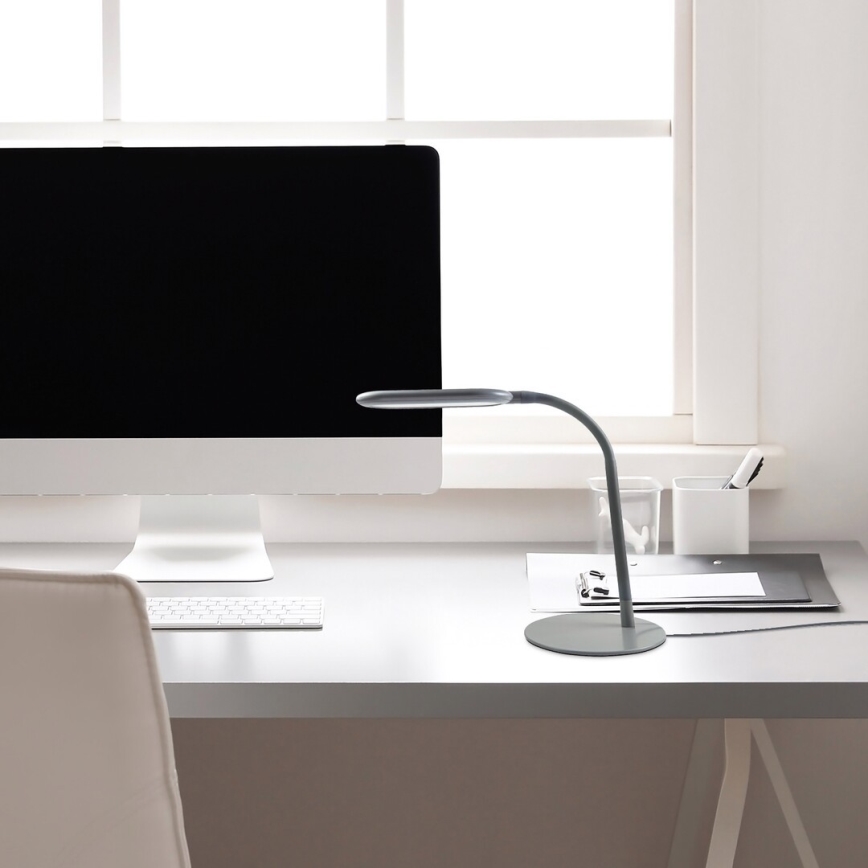 Rabalux - Ρυθμιζόμενος με αφής επιτραπέζιος φωτισμός LED/10W/230V 3000-6000K γκρι