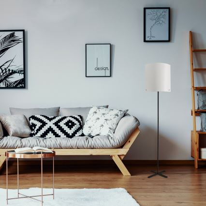 Rabalux - Επιδαπέδιο φωτιστικό 1xE27/40W/230V λευκό/μαύρο